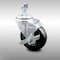 Service Caster 4 Inch SS Hard Rubber Wheel Swivel 12mm Threaded Stem Caster with Brake SCC SCC-SSTS20S414-HRS-TLB-M1215 - alternate 3
